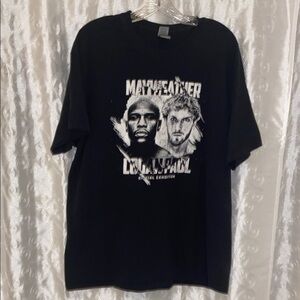 Mayweather vs Logan Paul Special Exhibition Fight Shirt Adult Size XL 🔥 C2